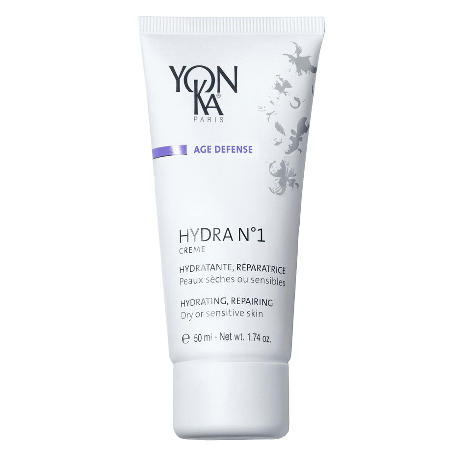 Yonka Hydra No.1 front jar view showing elegant packaging and nourishing benefits