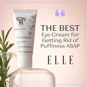 Yonka Phyto-Contour cream texture close-up highlighting lightweight cooling formula