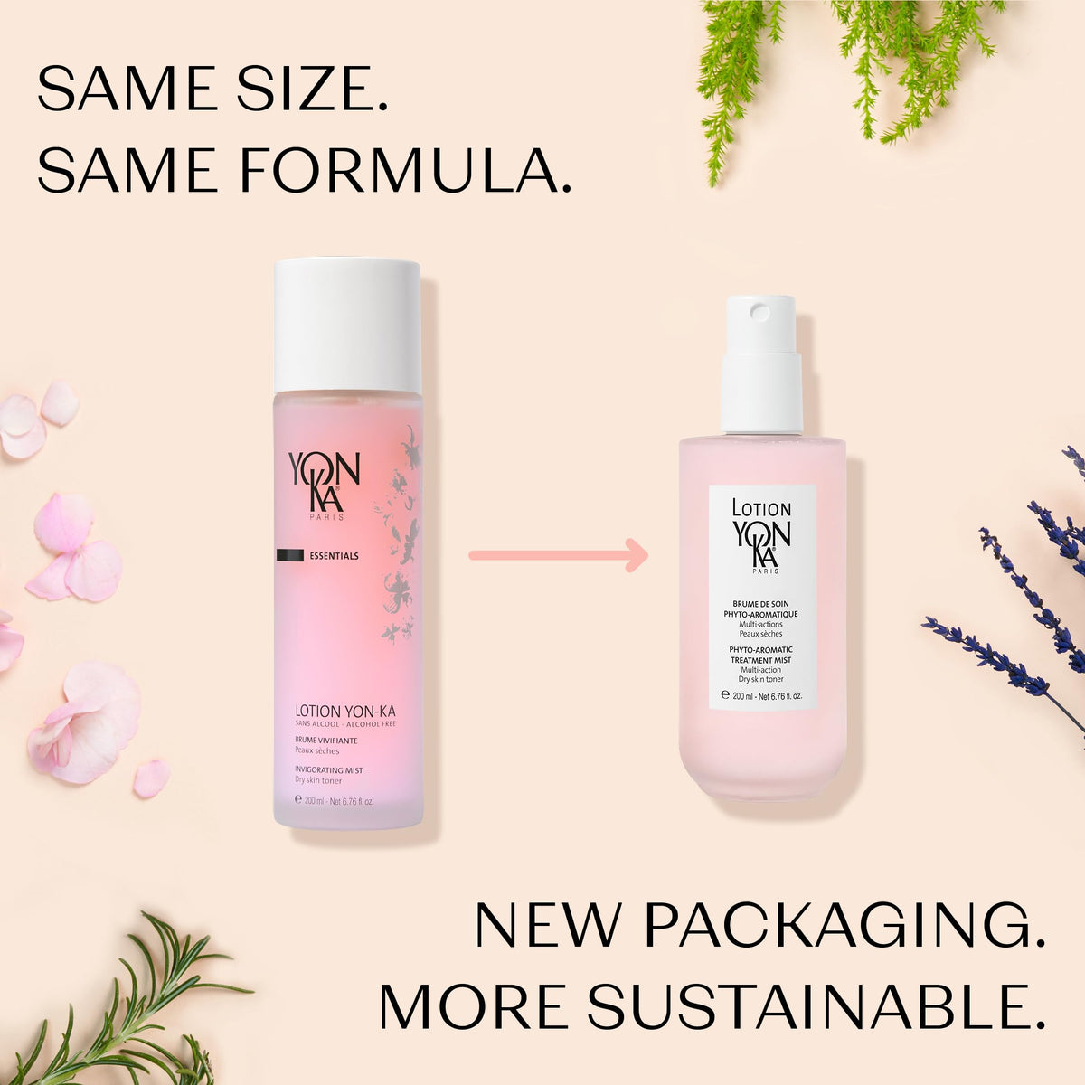 Yonka PS on vanity lifestyle scene suggesting soothing morning ritual