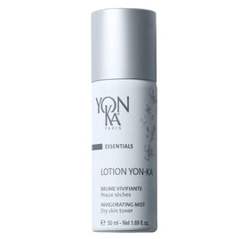 Yonka travel lotion PS front packaging showing compact bottle and travel convenience