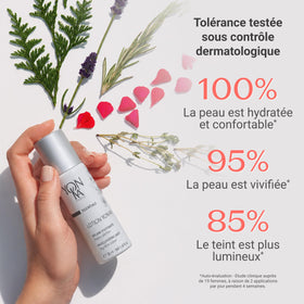 Yonka label close-up highlighting Quintessence botanicals and alcohol-free benefit