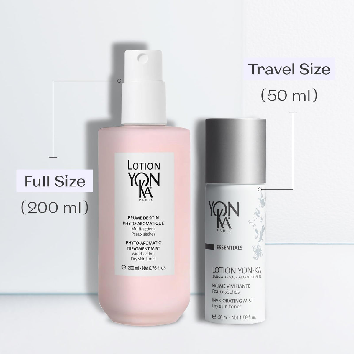 Yonka lifestyle on bathroom vanity implying daily use and soothing routine