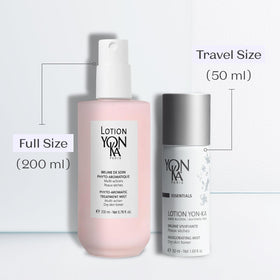 Yonka lifestyle on bathroom vanity implying daily use and soothing routine