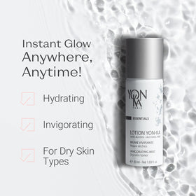 Yonka spray action mist dispersing hydrating toner for immediate skin refresh