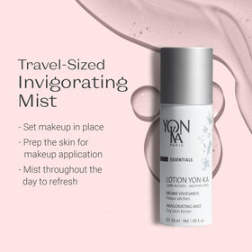 Yonka lotion texture on skin demonstrating lightweight hydration and calming effect