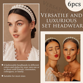YONOY headband in wedding setting, coordinates with dress