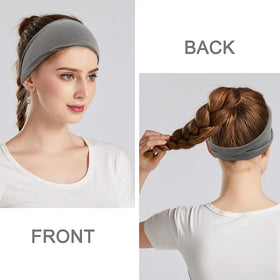 YONUF headband folded and scrunched to demonstrate styling options and versatility