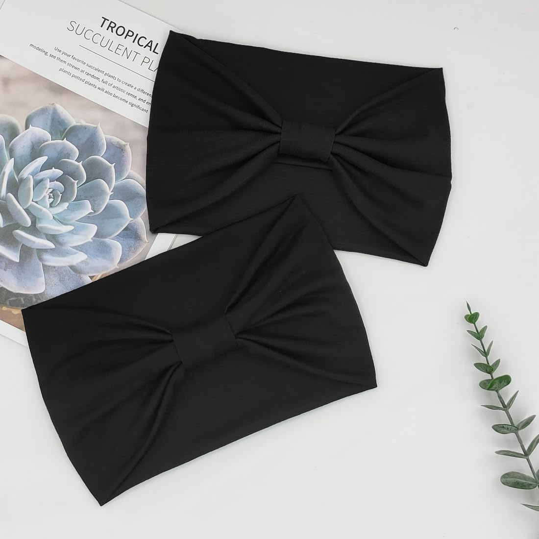 YONUF headband worn during yoga illustrating sweat control and comfort