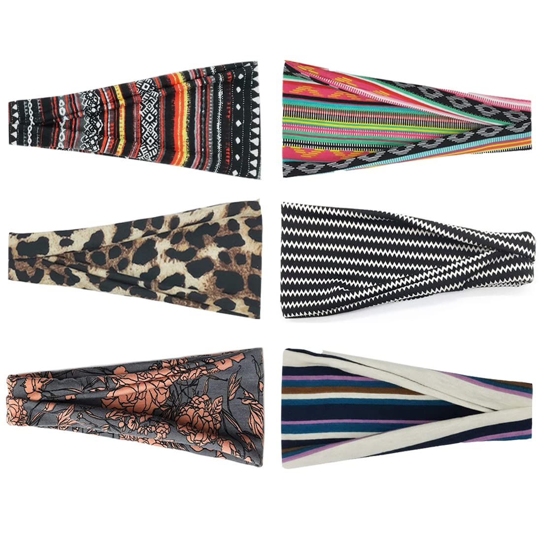 YONUF headband used during skincare routine keeping hair neatly away
