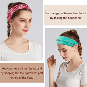 YONUF six headbands flat-lay showing color variety and outfit-matching benefit