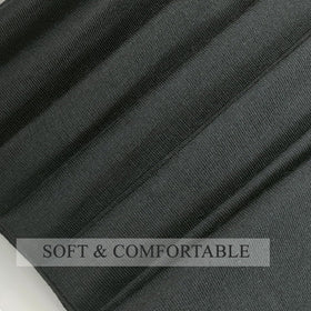 YONUF headband worn during yoga keeping hair back and minimizing sweat