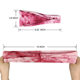 YONUF headband worn during yoga pose showing secure fit and moisture control