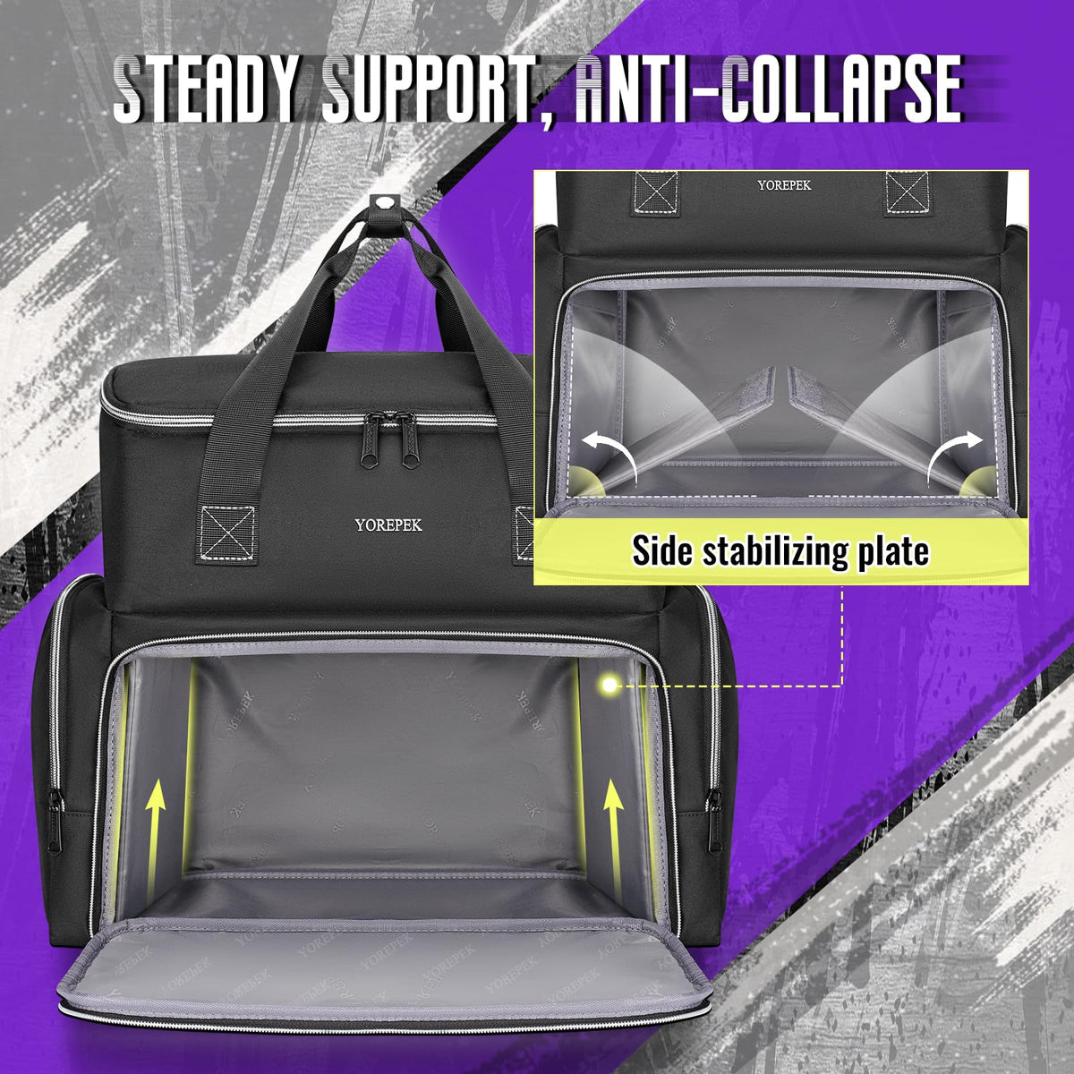 YOREPEK adjustable dividers organized to separate machines and supplies