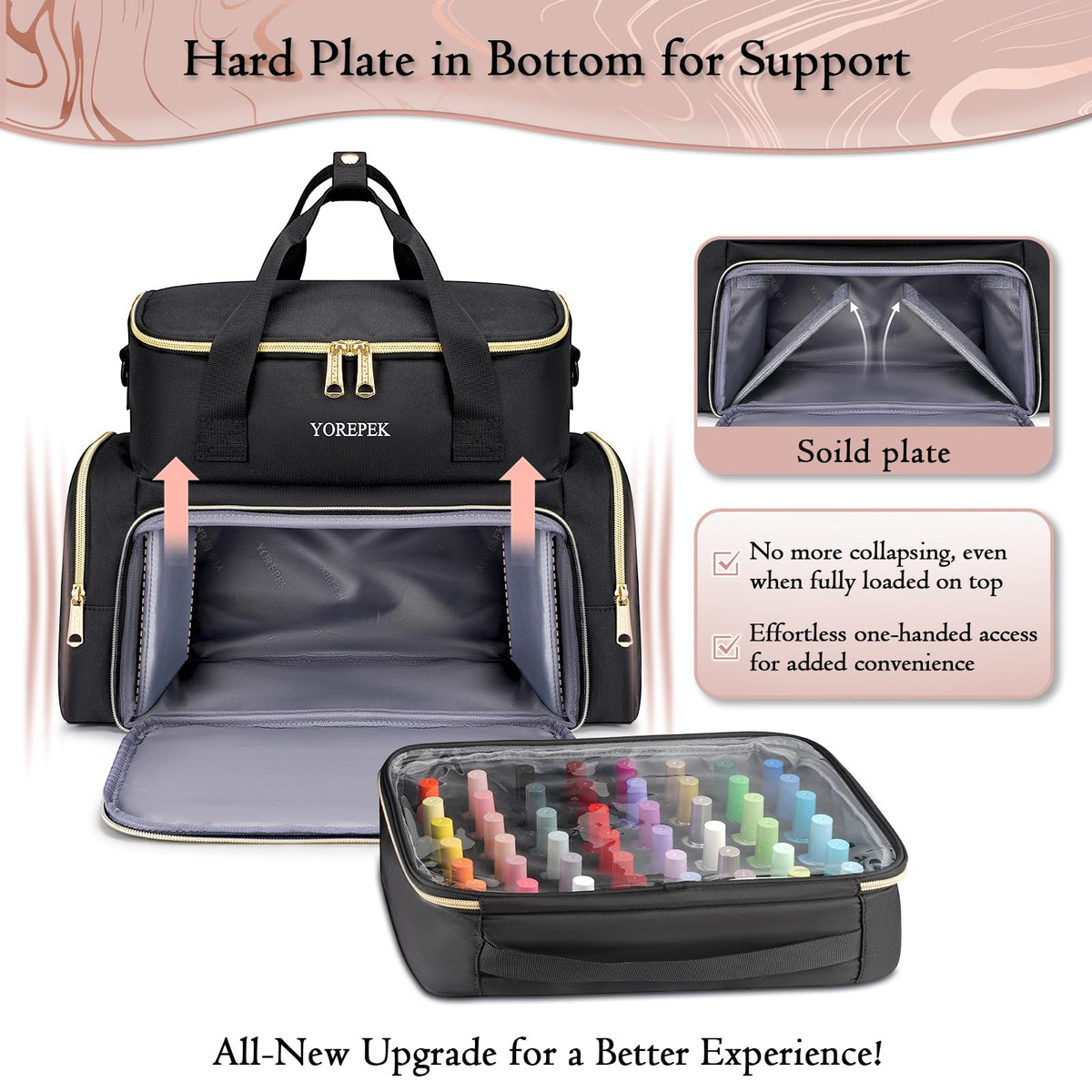 YOREPEK attached to suitcase handle for easier travel and mobility