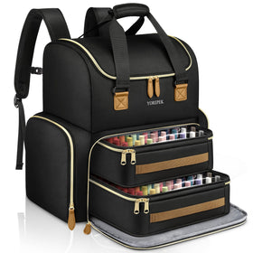 YOREPEK front view showing bag exterior and durable shell for travel