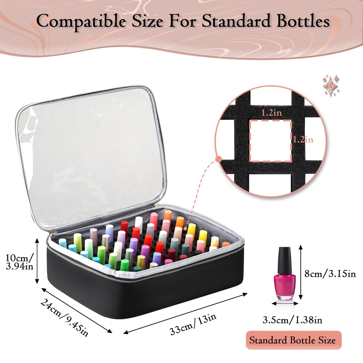 YOREPEK inside view with 48 bottles demonstrating high-capacity storage