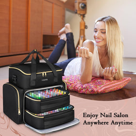 YOREPEK on tabletop during nail session showing ready-to-use convenience