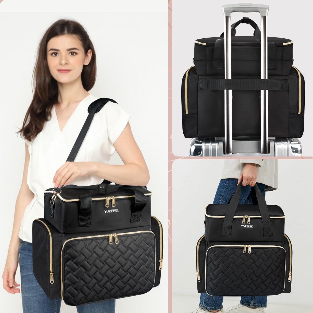 YOREPEK shoulder carry with padded strap for comfortable transport