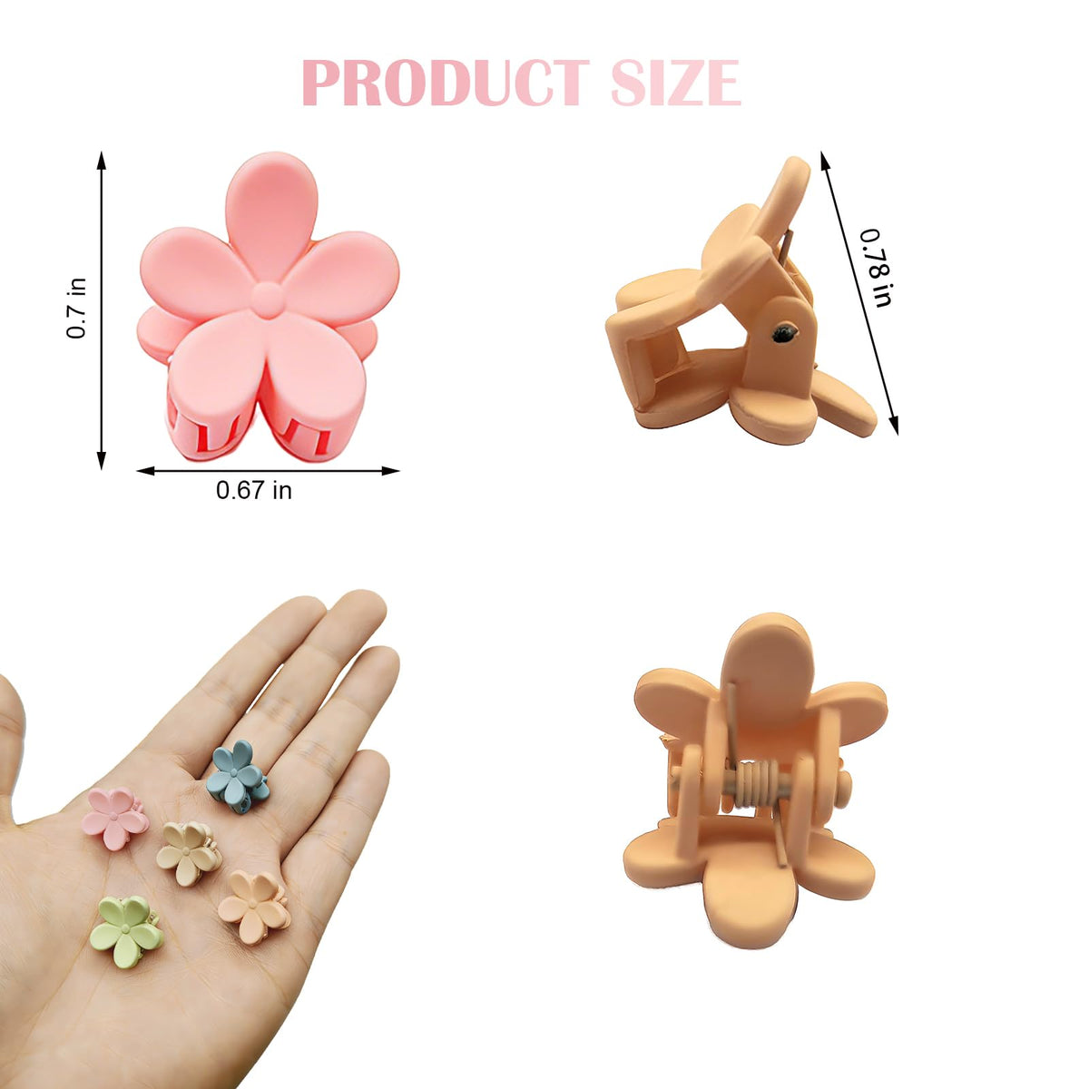 YosaiHom clip on teen hairstyle adding decorative floral accent