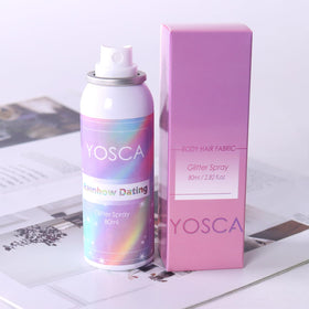 Yosca rinsing glitter off skin to show easy soap-and-water removal