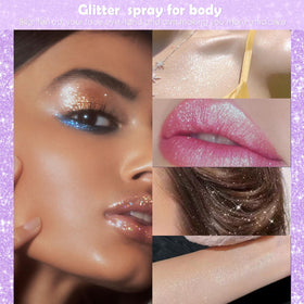 Yosca on cheekbone showing soft rose shimmer and brightening effect for makeup highlight