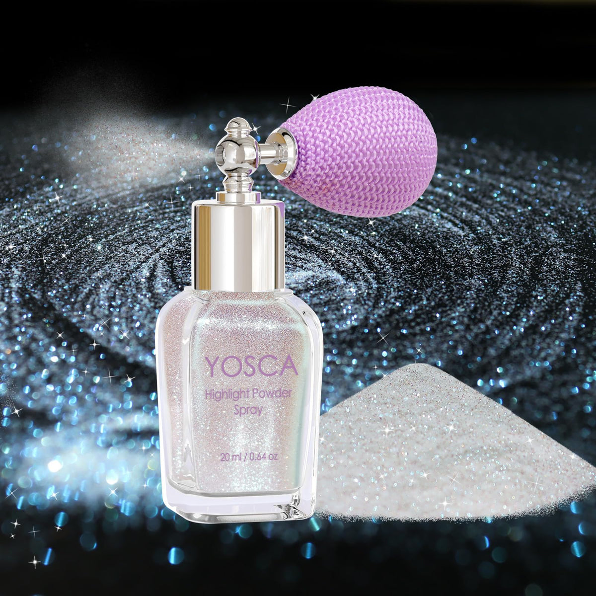 Yosca front glass bottle showing elegant packaging and easy spritz