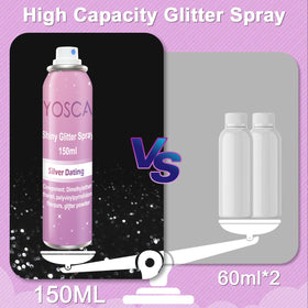 Yosca glitter on clothing fabric sample showing safe fabric sparkle and easy washout