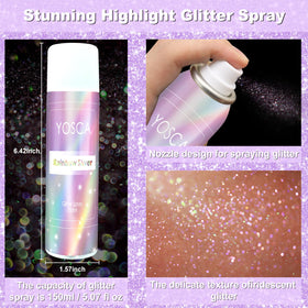 Yosca applied to shoulder skin adding reflective glow and enhanced silhouette