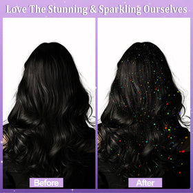 Yosca spray in use on arm creating festival-ready sparkle and instant radiance