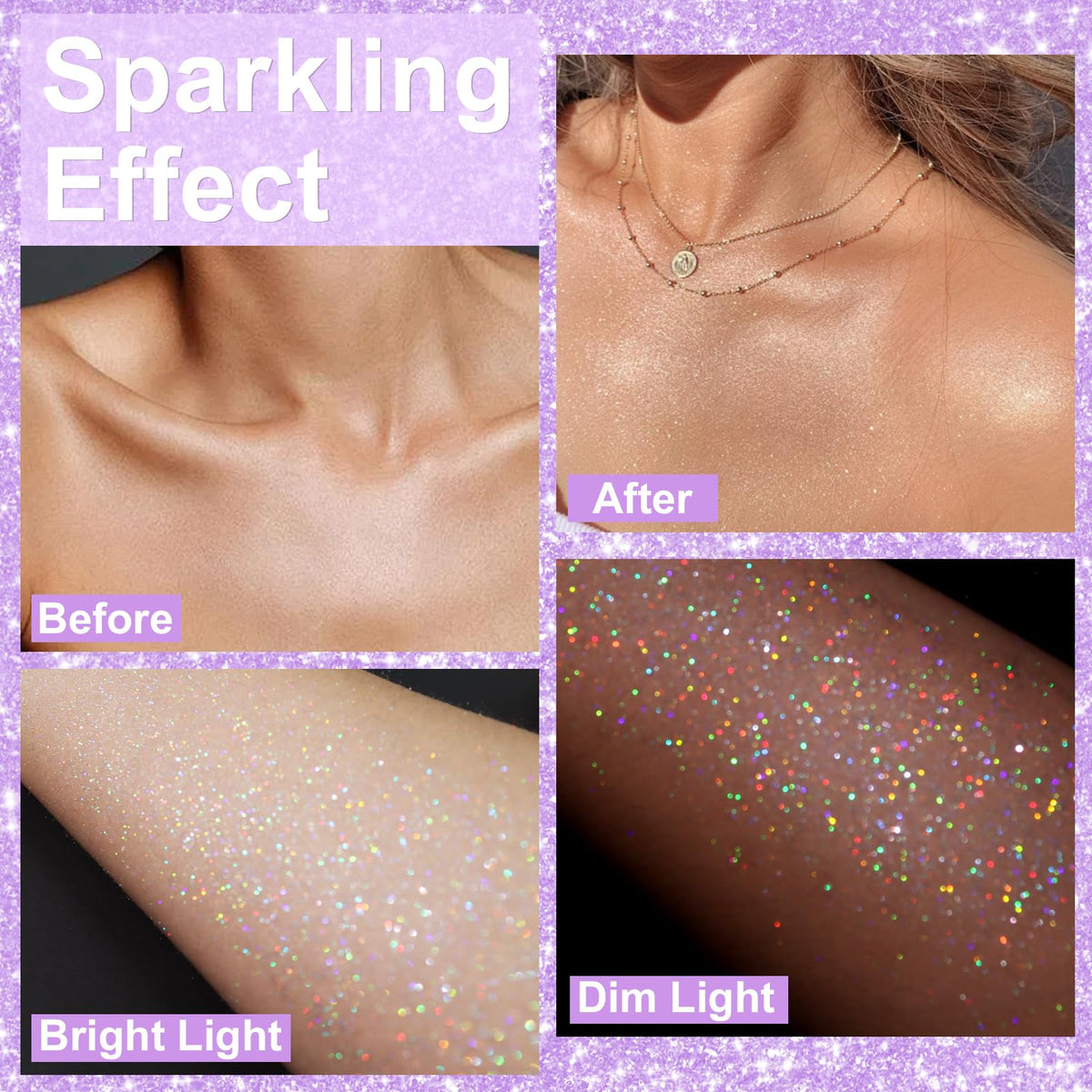 Yosca spray being applied to hair for instant reflective shine