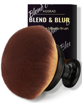 YOSHUYUKI front view of kabuki body brush for fast full-body coverage