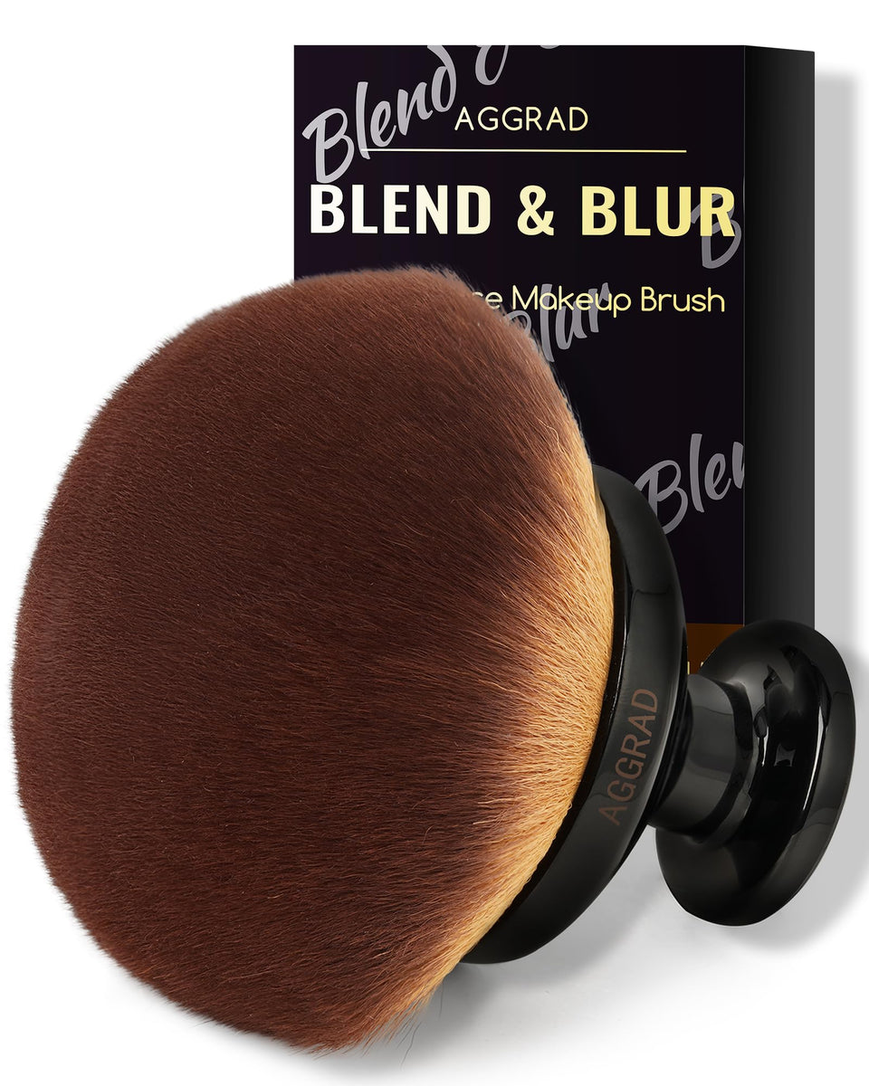 YOSHUYUKI front view of kabuki body brush for fast full-body coverage