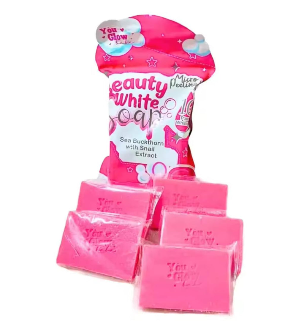 Generic You Glow Babe front packaging showing five bars and product name benefits