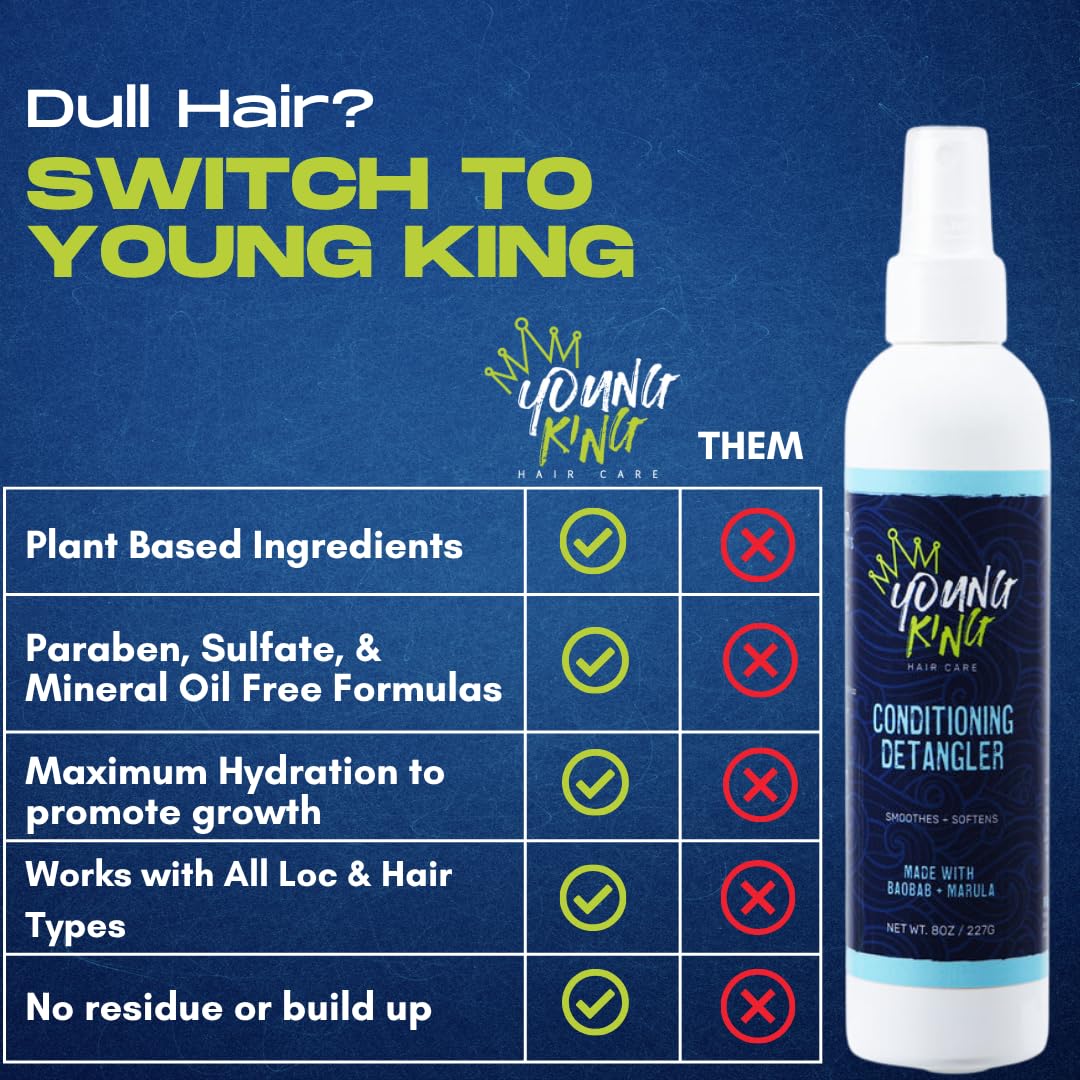 YOUNG KING ingredient label with baobab and marula listed to show plant-based benefits