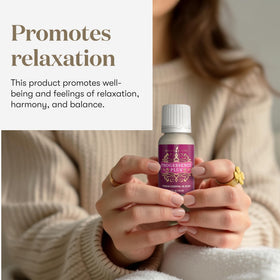 Young Living droplet of Progressence Serum texture showing lightweight absorption