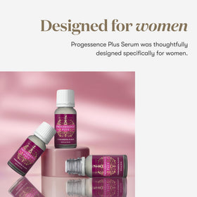 Young Living label close-up on Progressence Serum highlighting ingredient clarity