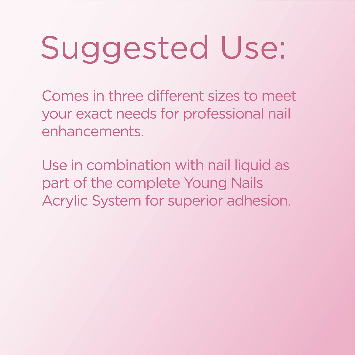 Young Nails clear encapsulated glitter example showing transparency advantage
