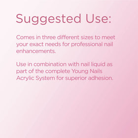 Young Nails clear encapsulated glitter example showing transparency advantage