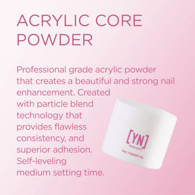 Young Nails clear powder texture close-up demonstrating smooth consistency