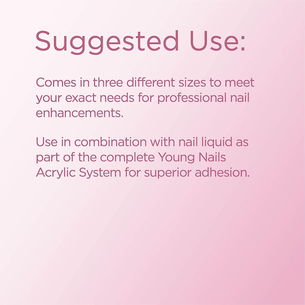 Young Nails Flamingo 45g jar next to a ruler showing compact salon-friendly size