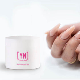 Young Nails extensions before and after showing strong durable finish and even surface