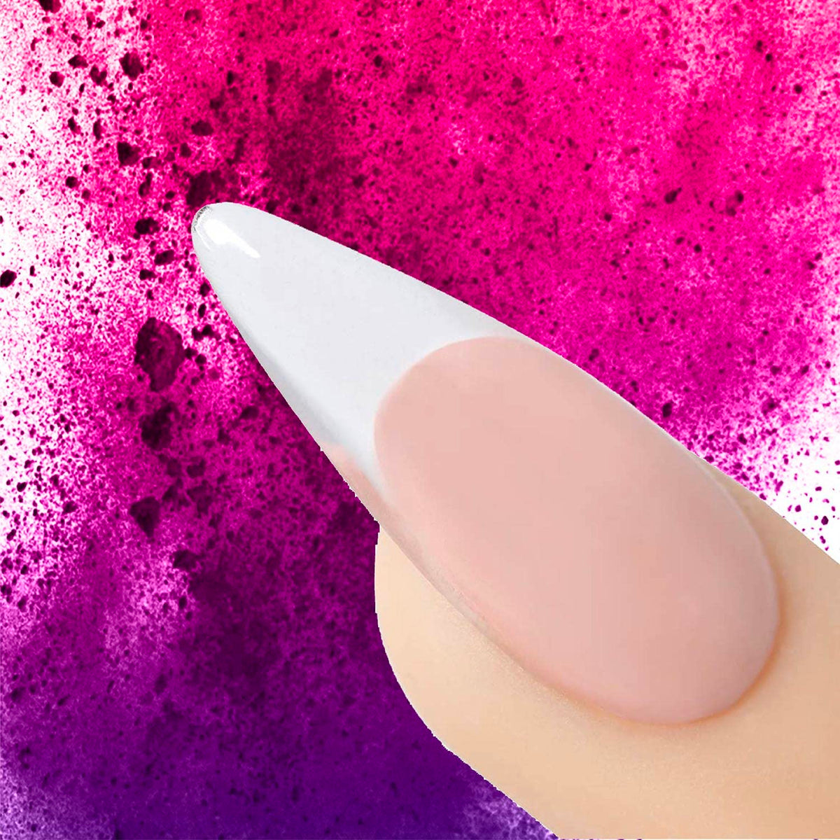 Young Nails bead of powder on brush demonstrating self-leveling and easy sculpting