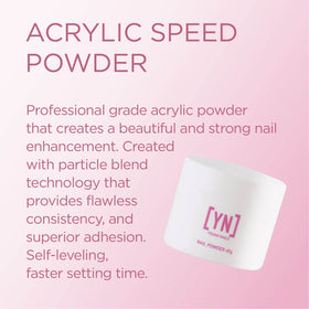 Young Nails powder close-up texture displays fine particles for smoother application