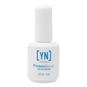 Young Nails bottle front view showing label and size, clear professional branding and product recognition
