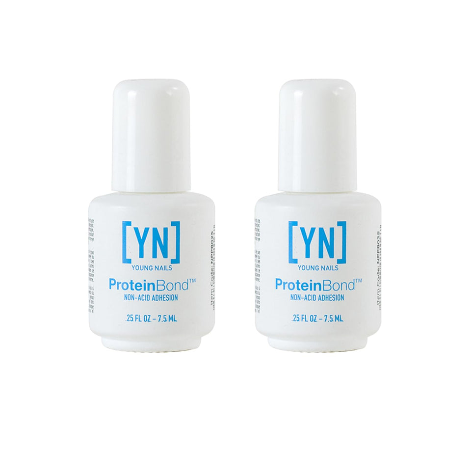 Young Nails protein bond front label showing product and brand benefits