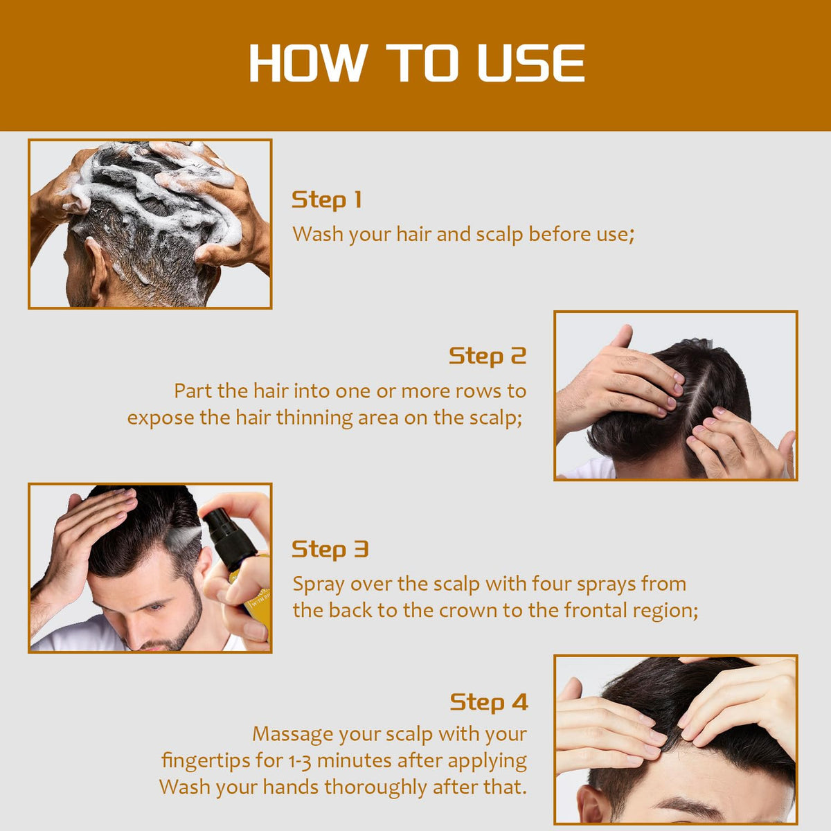 YOUNGYOUNGLOVE ingredient label highlighting minoxidil and biotin for strength