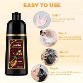 YOURTONE lifestyle image of woman applying shampoo for quick touch-up