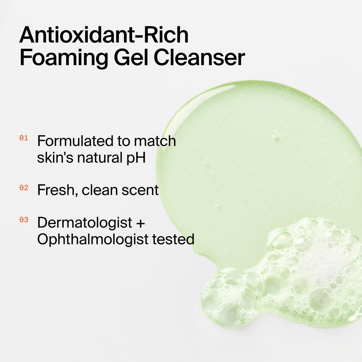 Youth To The People cleanser foam dispensed from pump for gentle makeup removal