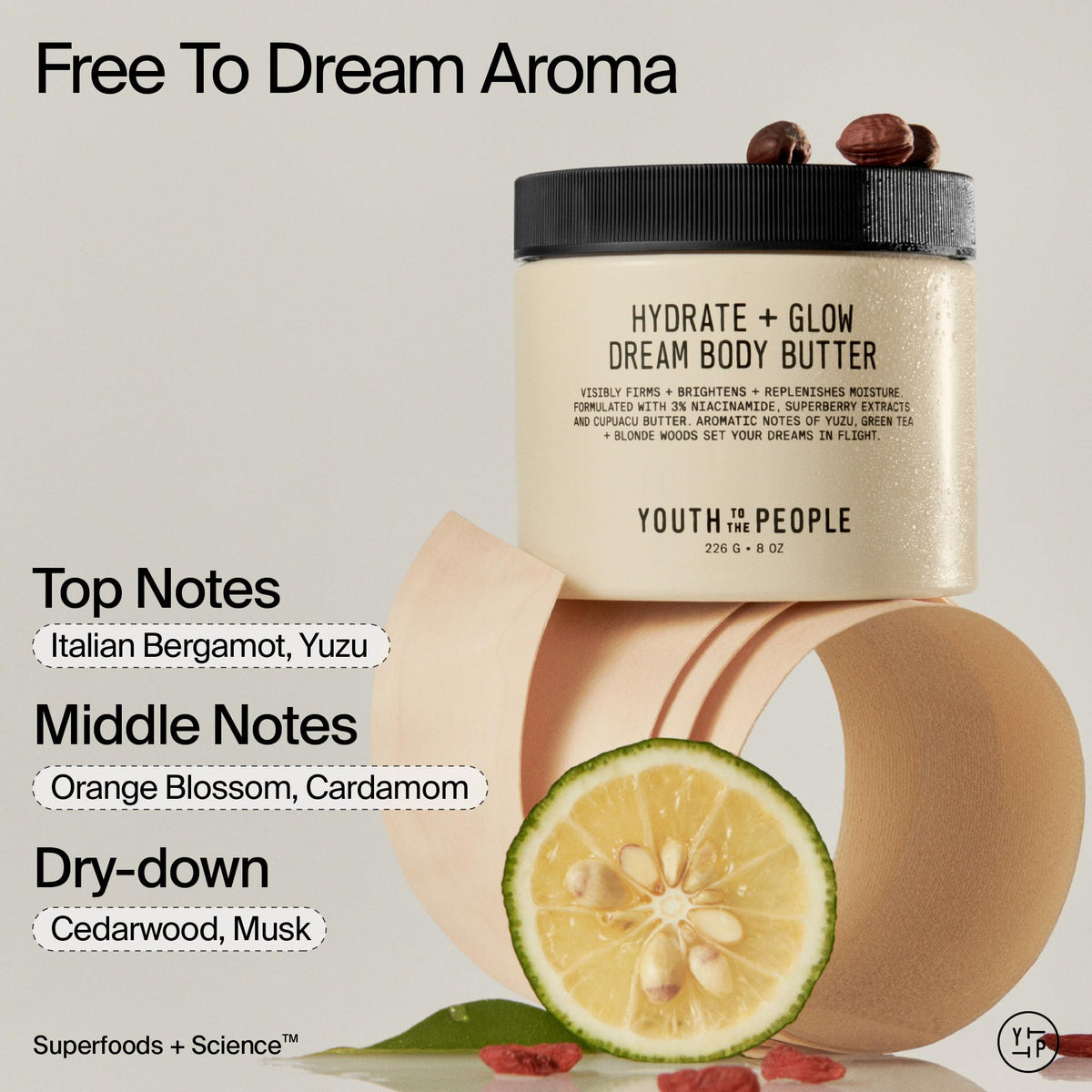 Youth To The People cupuaçu and shea butters close-up for replenishing effect