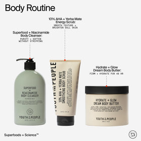 Youth To The People jar on bathroom shelf for daily ritual and spa-like benefit
